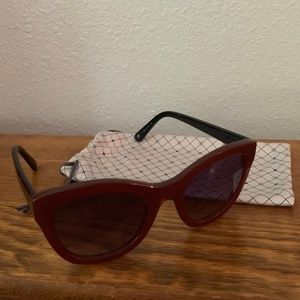 Anthropologie Accessories - Anthropologie Red and Black Sunlasses Anthropologie Accessories - Anthropologie Red and Black Sunlasses